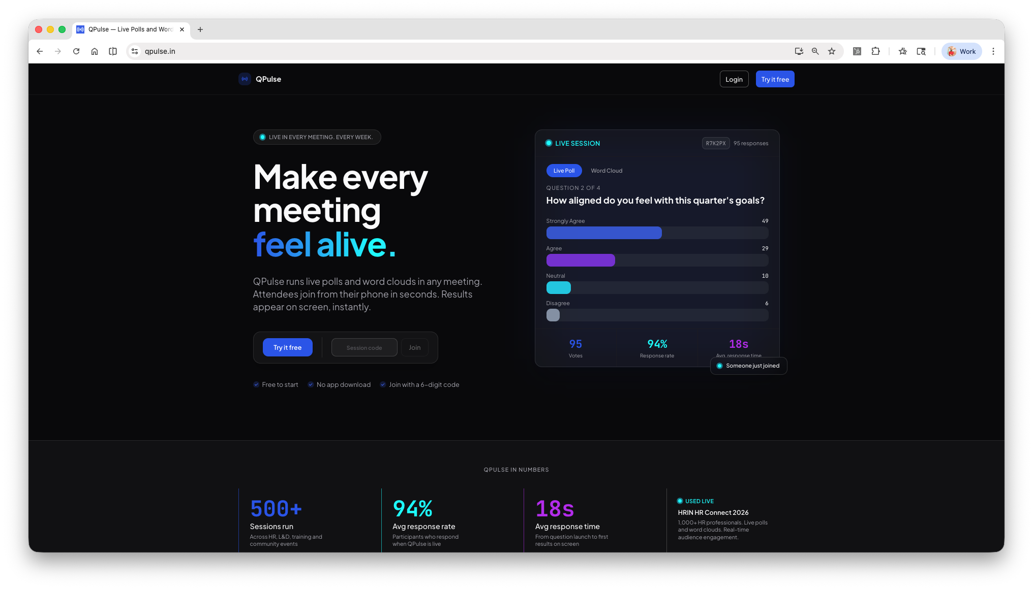 QPulse product screenshot